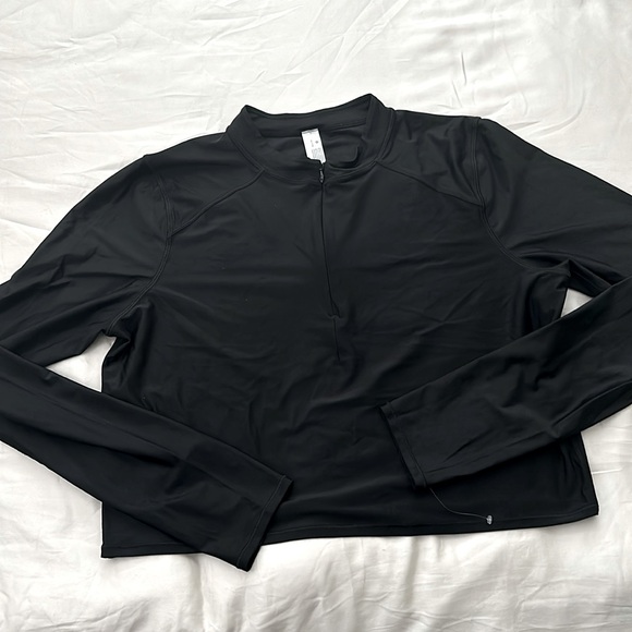 Lululemon crop zip long sleeve running top NEW - Picture 1 of 5